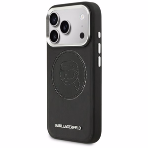 Karl Lagerfeld K Head Point Logo MagSafe Dėklas for iPhone 17 Pro - juodas