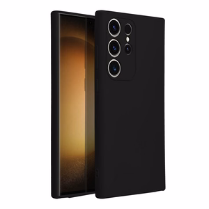 SILIKONINIS dėklas telefonui SAMSUNG S23 Ultra juodas