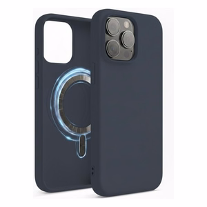 Telefono dėklas „TM MagSafe Silicone“ skirtas iPhone 14 Pro Max / Storm Blue /