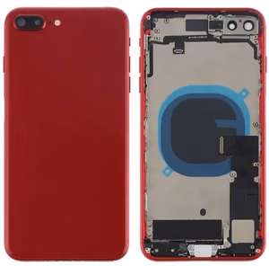 Galinis dangtelis iPhone 8 Plus Red pilnas su šleifais originalus (used Grade C)