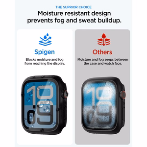 Spigen Thin Fit 360 dėklas, skirtas „Apple Watch 44 mm“ – juodas