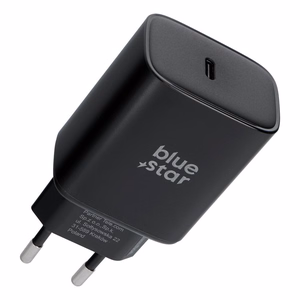 Blue Star USB-C įkroviklis (iPhone 17 Pro / Pro Max) SFC 2.0 3A 60W, juodas