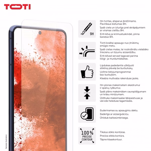 2D grūdinto stiklo apsauginis stikliukas Samsung Galaxy A15/A15 5G, skaidrus
