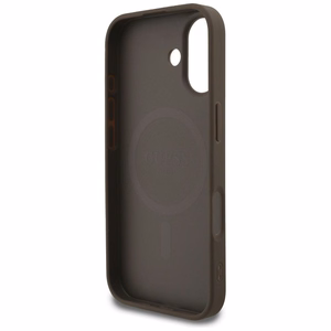 GUESS dėklas telefonui IPHONE 17, suderinamas su MagSafe GUHMP17SP4SM4MW (PU 4G Small 4G ir Classic), rudas