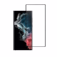 Apsauginis stiklas Blue Star - SAMSUNG Galaxy S22 Ultra viso ekrano (su pilnu klijavimu, tinkamas dėklui) - juodas