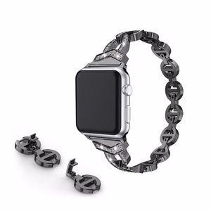 Laikrodžio apyrankės kilpa (f) Apple Watch 42/44/45 dizainas 3 - juoda (f)