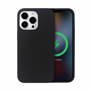 Crong Color Cover Magnetic dėklas, skirtas iPhone 13 Pro Max, suderinamas su MagSafe, juodas