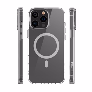 Etteri Spalvotas Magnetinis dėklas telefonui iPhone 15 Pro 6,1" pilkas