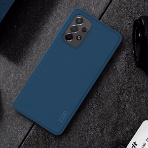 Nillkin Super Frosted Shield Pro patvarus dėklas Samsung Galaxy A73 mėlynas