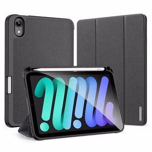 DUX DUCIS dėklas DOMO sulankstomas su pieštuko laikikliu iPad mini 7/6 juodas