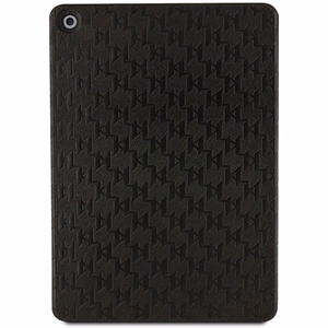 Karl Lagerfeld Saffiano Monogram Ikonik Dėklas iPad 10.2" 2019 (7-oji karta) Folio magnet Allover Cover - juodas