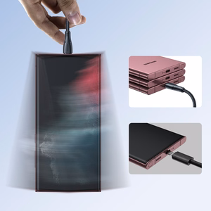 Joyroom Surpass Series A11 USB-A / USB-C 3A kabelis 0.25 m - juodas