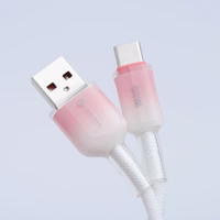 FORCELL F-ENERGY C352 kabelis USB A į Type C QC4.0 3A 66W Gradientinis 1 m baltas