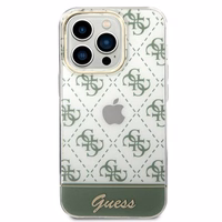Guess 4G Pattern Script dėklas telefonui iPhone 14 Pro Max - chaki