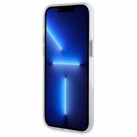 Karl Lagerfeld IML Metalinė Choupette galva MagSafe dėklas iPhone 13 Pro - baltas