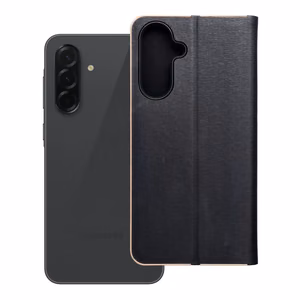 LUNA Book Gold dėklas telefonui SAMSUNG A36 5G juodas