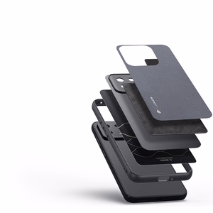 Dux Ducis Fino dėklas Xiaomi 13 su silikoniniu rėmeliu pilkas