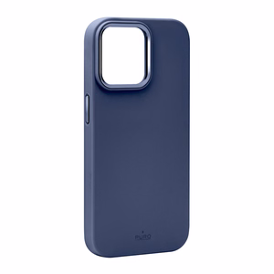 Puro Icon Mag Pro magnetinis silikoninis dėklas telefonui iPhone 15 Pro Max - tamsiai mėlynas