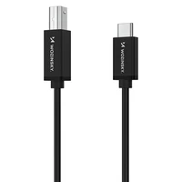 Wozinsky WKDDY1S USB-B - USB-C kabelis 1m - juodas