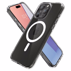 Spigen Ultra Hybrid Mag dėklas su MagSafe iPhone 15 Pro - baltas