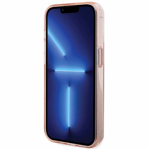 Karl Lagerfeld KLHMP15LHMRSKCP iPhone 15 Pro 6.1" rožinis/rožinis kietas dėklas su žiediniu stovu Karl&Choupette Magnetinis