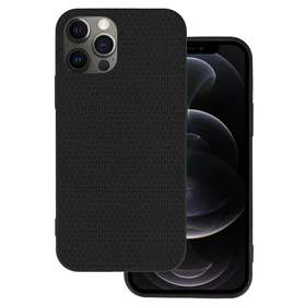 Tel Protect Liquid Air Case dėklas telefonui Iphone 12 Pro Max juodas