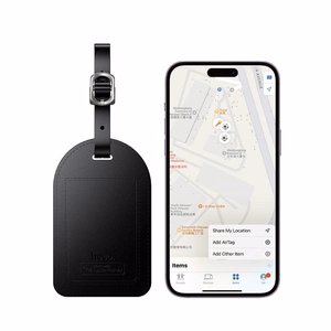Hoco E91H lokatorius bagažui, suderinamas su Apple Find My, juodas