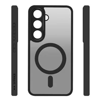 Etteri matinis magnetinis dėklas telefonui Samsung Galaxy A55 5G juodas