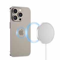 Tech-Protect QI15W-A30 MagSafe indukcinis įkroviklis su USB-C kabeliu - sidabrinis