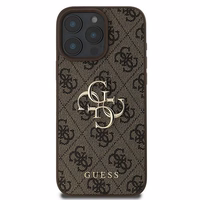 Guess 4G Big Logo dėklas telefonui iPhone 16 Pro - rudos spalvos