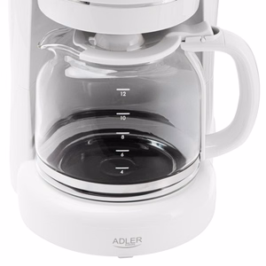 Adler AD 4383w Filtrinė kavavirė maltai kavai 1,5 l balta