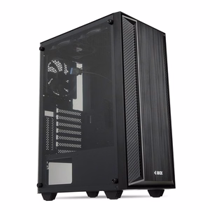 iBox CETUS 906 Midi Tower juodas kompiuterio korpusas