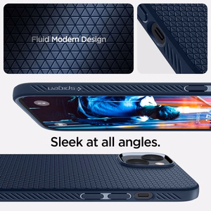 Spigen Liquid Air dėklas, skirtas iPhone 14 Plus – mėlynas