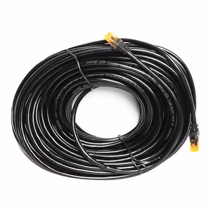 CAT6e UTP tinklo patchcord laidas 8P8C juodas 25m