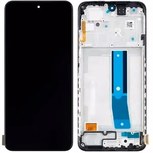 LCD ekranas Xiaomi Redmi Note 12S su jutikliniu ekranu su rėmeliu Onyx Black originalus (aptarnavimo pakuotė)