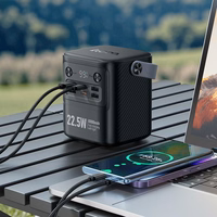 Išorinė baterija Power Bank Hoco J152 22.5W+PD20W 80000mAh juoda