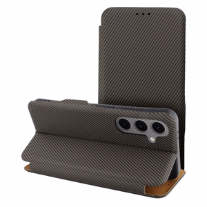 FOLIO Side Magnet dėklas telefonui (m) skirtas SAMSUNG A15 - rudas