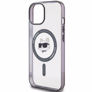 Karl Lagerfeld KLHMP15MHCHNOTK iPhone 15 Plus 6.7" skaidrus kietas dėklas IML Choupette's Head MagSafe