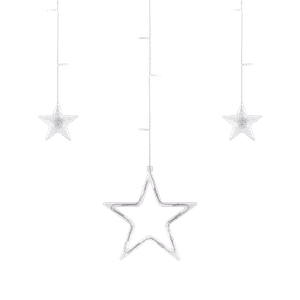 Rebel star light curtain, warm white, 230 V
