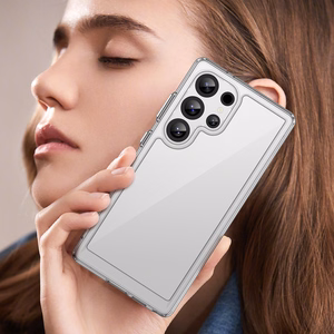 Dėklas telefonui (m) su gelio rėmeliu Samsung Galaxy S25 Ultra - skaidrus (m)