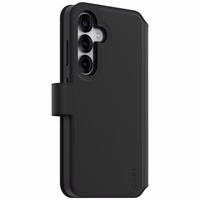 CARE by PanzerGlass Feature Tango 2in1 piniginės dėklas Samsung Galaxy S25 - juodas