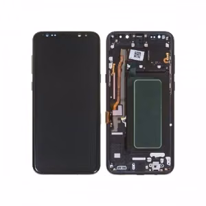 LCD Display Compatible With Samsung G955 S8 Plus with Frame / Midnight Black / HQ
