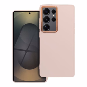 Dėklas telefonui FRAME SAMSUNG S25 Edge rožinis