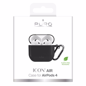 "Puro Icon" dėklas "AirPods 4" - juodas