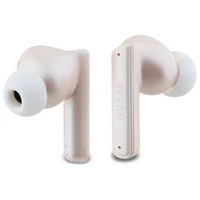 Guess Bluetooth ausinės GUTWST88MCTGP TWS + įkrovimo stotelė rožinės kapsulė spausdintas logotipas