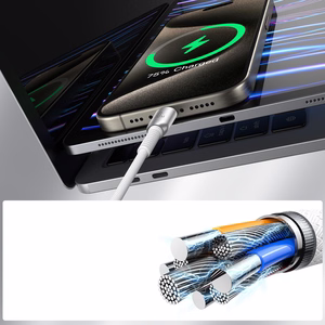 USB kabelis Joyroom S-A51 USB-C to USB-C 60W 1.2m pilkas