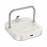 Stalo įkroviklis Hoco 2in1 USB C PD QC 3A 30W + belaidžiu įkrovimu 5W CQ16B baltas