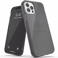 Adidas OR Apsauginis skaidrus dėklas iPhone 12 / iPhone 12 Pro - juodas