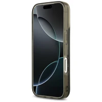 Karl Lagerfeld Skystas blizgantis Choupette logotipas Magnetinis dėklas telefonui iPhone 17 Pro - juodas