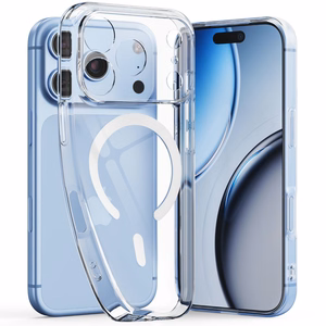 Tech-Protect FlexAir MagSafe dėklas, skirtas iPhone 17 Pro Max / 18 Pro Max, skaidrus